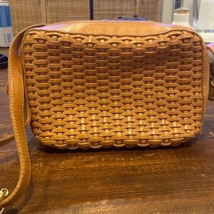 & Other Stories Woven Leather Crossbody Bag